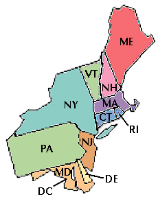 Northeastern United States Zone in American Banner Exchange.
